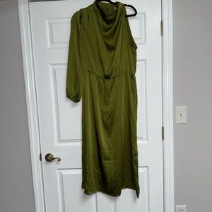 Grace Karin Long Sleeve Olive Dress